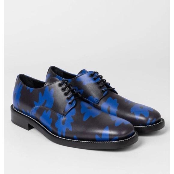 Rare $900 Paul Smith ‘Erno’ Flower Leather Dress Shoes US12 - Picture 1 of 5
